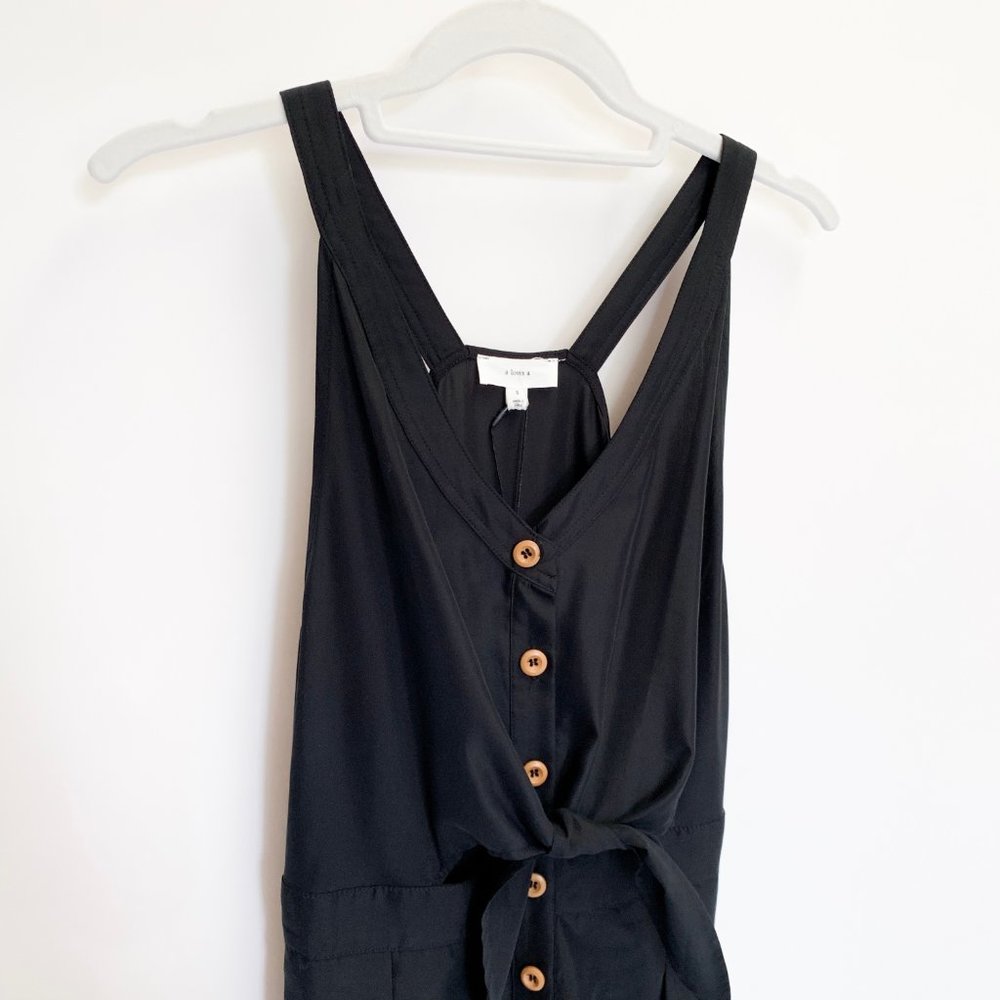 A Loves A Black Button Down Jumpsuit - Picture 5 of 10